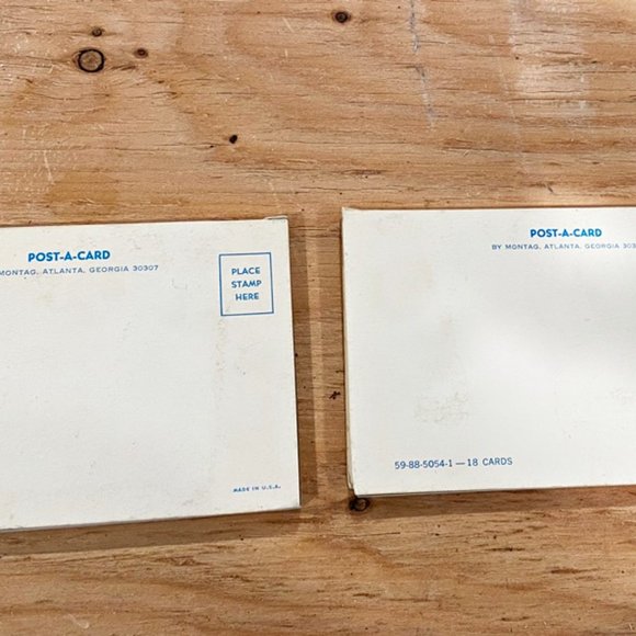 Vintage 1970s 2 Post-a-Card Booklets By Montag Birds Butterflies - Picture 8 of 9